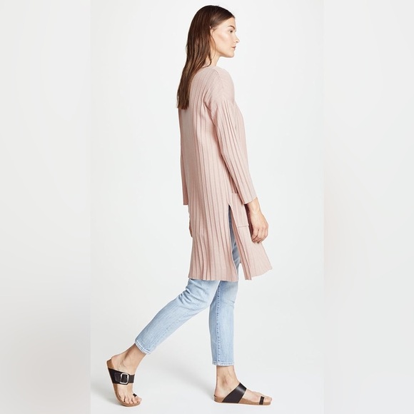 BB Dakota Long Knit Ribbed Cardigan XS - Picture 2 of 10